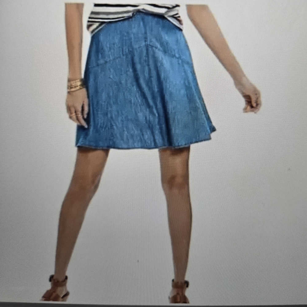 NWT Madewell Chambray mini Skirt 4